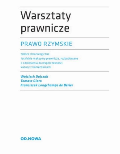 [EBOOK] Prawo Rzymskie Warsztaty prawnicze - Praca zbiorowa