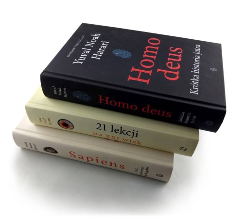 ZESTAW Sapiens, Homo Deus, 21 lekcji na XXI wiek - pakiet 3 książek.jpg