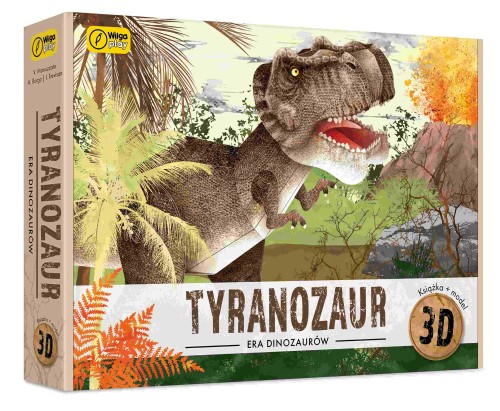 Książka i puzzle 3D era diznozaurów Tyranozaur - Irena Trevisan-e56003bc88a8b89811db2f5bed86d9f2