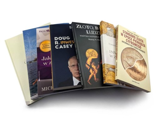 ZESTAW Inwestowanie w kruszce - złoto i srebro bez tajemnic - Maloney, Chojnacki, Witkiwicz, Lips, Gilder, Rockwell, Rothbard, Casey, Jaszcz.jpg