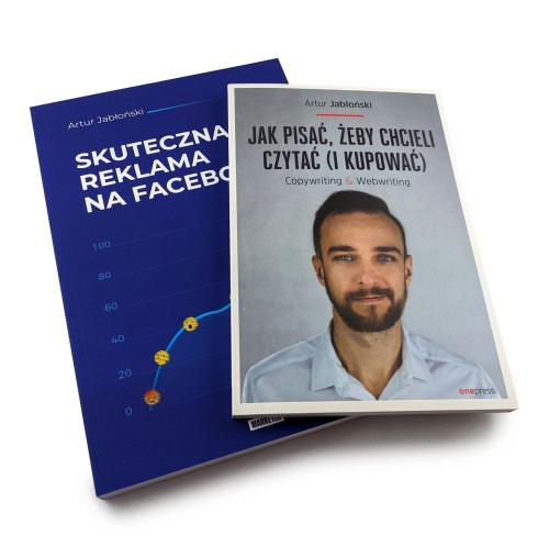 Zestaw książek Artura Jabłońskiego - Skuteczna reklama na fb i Jak pisać żeby chcieli czytać - Artur Jabłoński - 233347.jpg